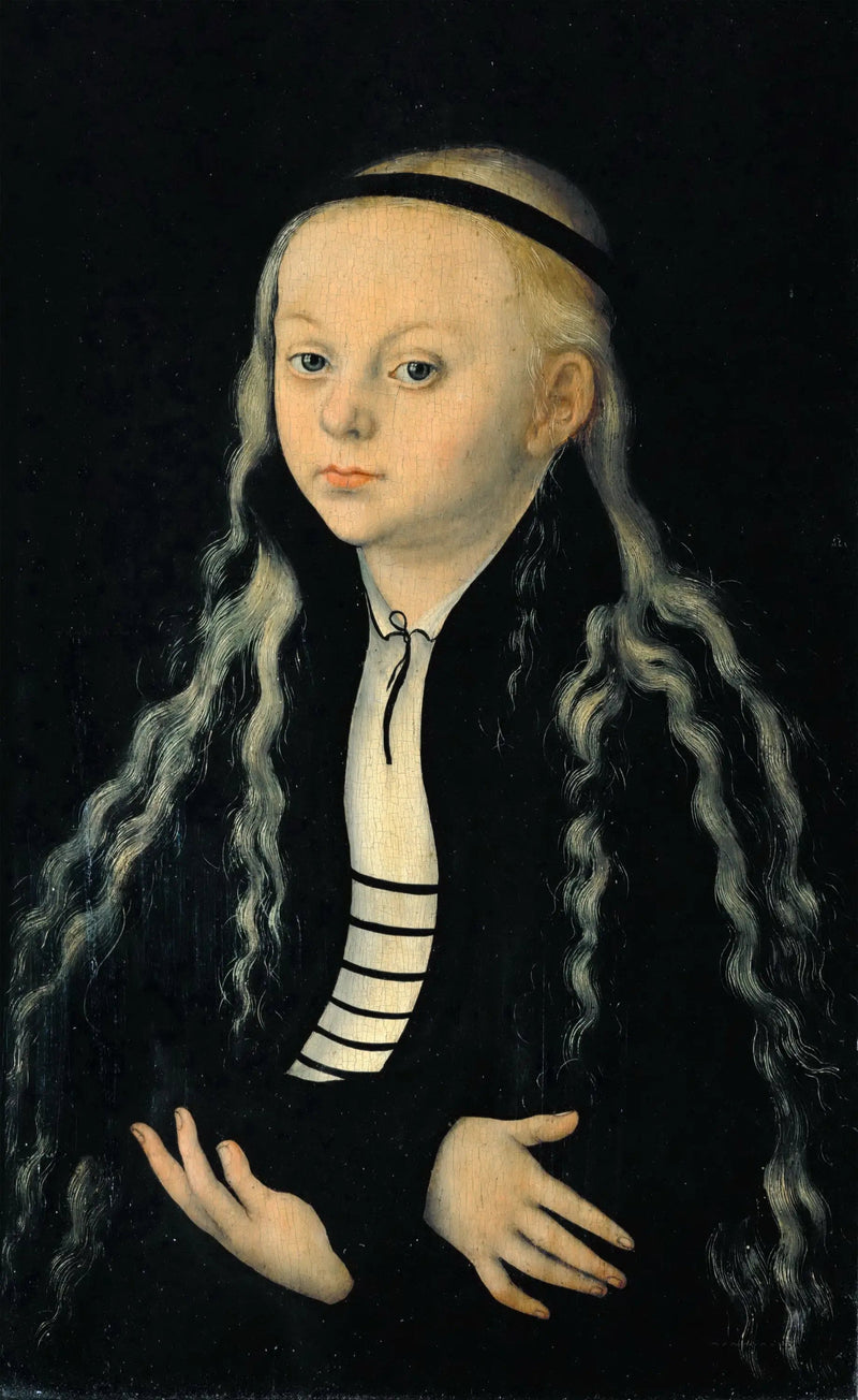 Retrato de Magdalena Luther, hija del reformador Martín Lutero - Lucas Cranach el Viejo