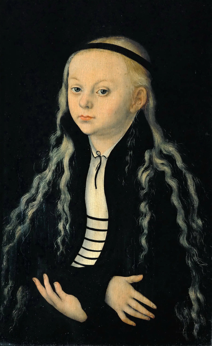Retrato de Magdalena Luther, hija del reformador Martín Lutero - Lucas Cranach el Viejo