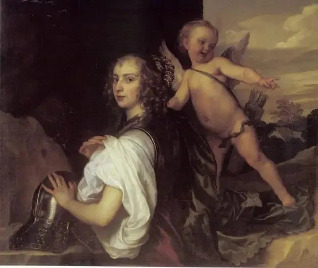 Retrato de Margaret Lemon en el papel de Erminia - Antoine van Dyck
