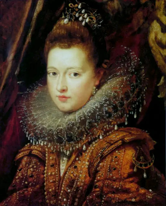 Retrato de Margarita Gonzaga (fragmento) - Peter Paul Rubens