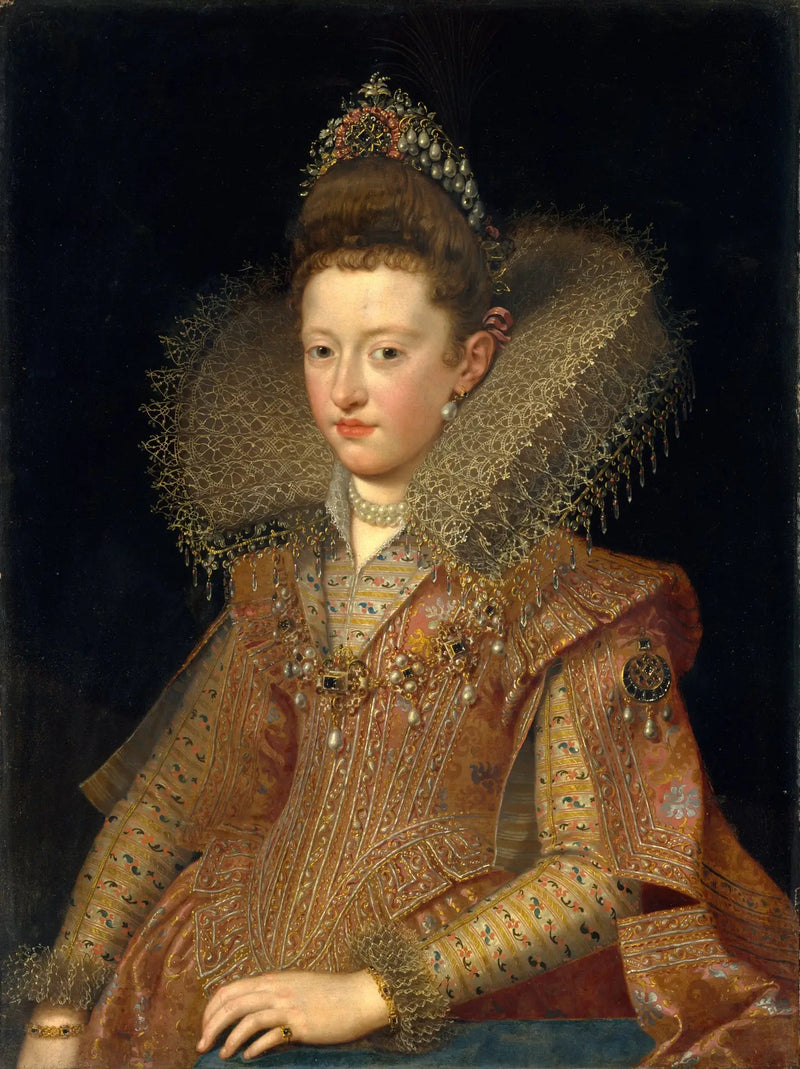 Retrato de Margarita de Gonzaga (1591-1632), princesa de Mantua - Frans Pourbus el Joven