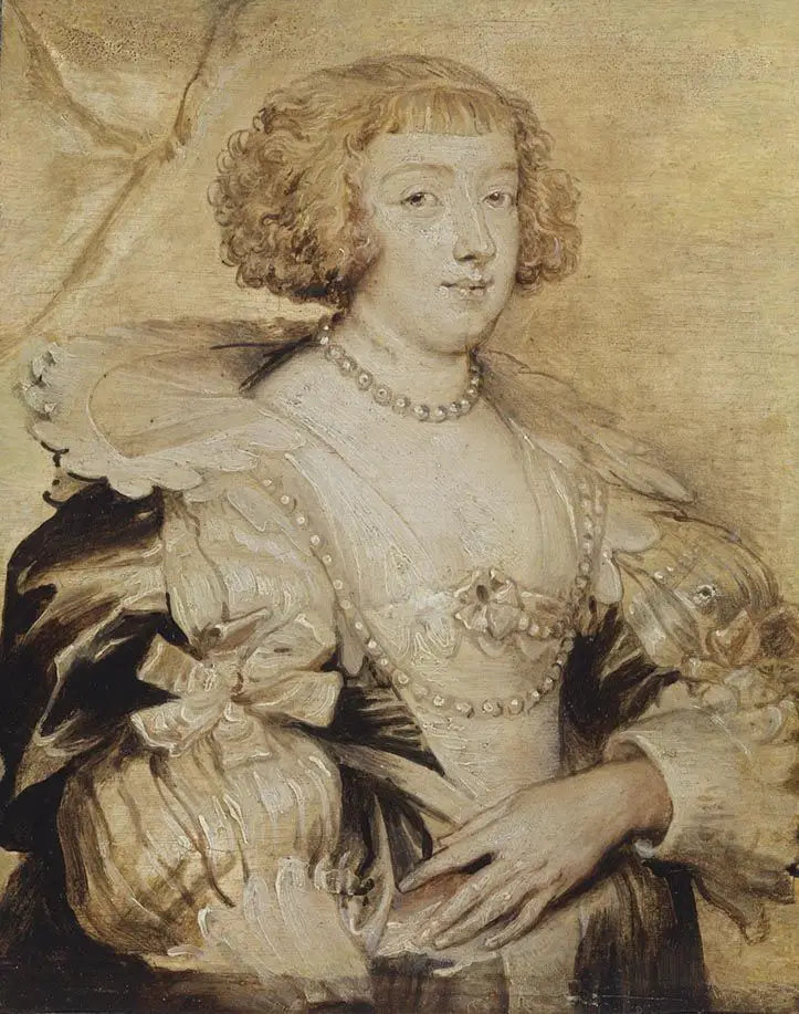 Retrato de Margarita de Lorena - Antoine van Dyck