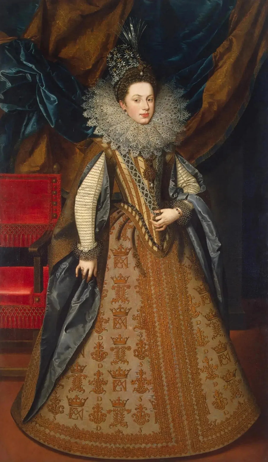 Retrato de Margarita de Saboya, duquesa de Mantua - Frans Pourbus el Joven