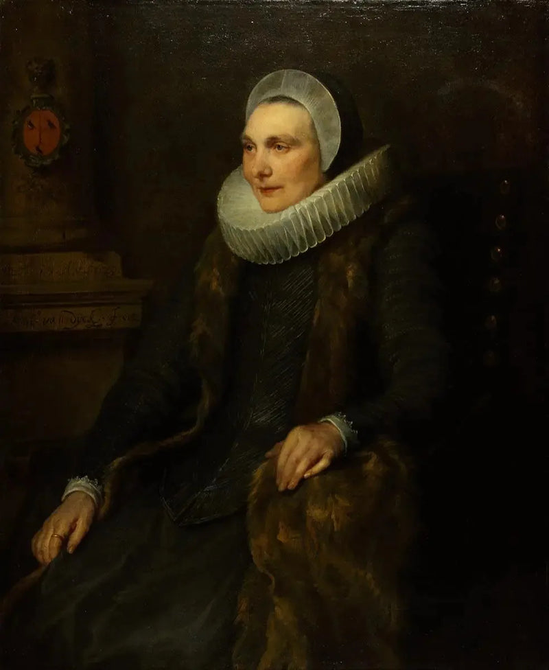 Retrato de Maria Bosschaert, esposa de Adriaen Stevens - Antoine van Dyck