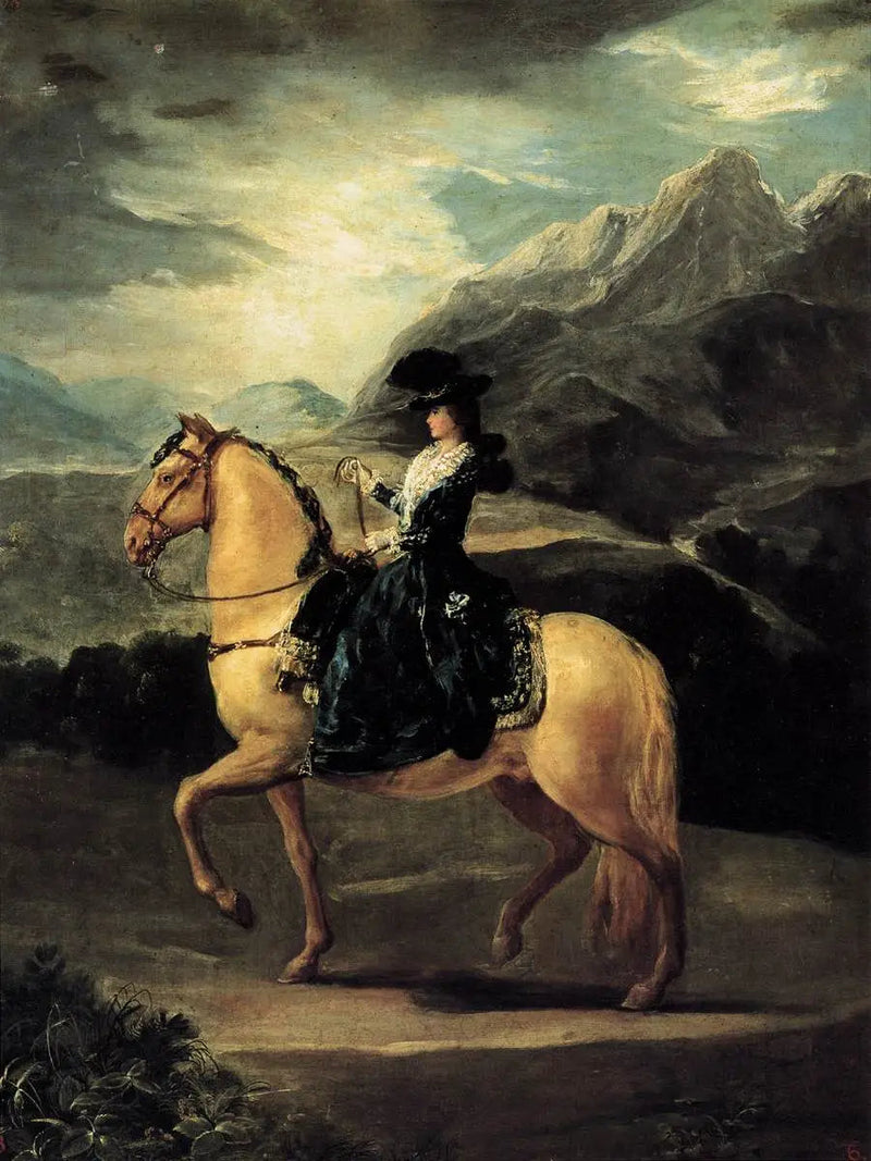 Retrato de María Teresa de Vallabriga a caballo - Francisco de Goya