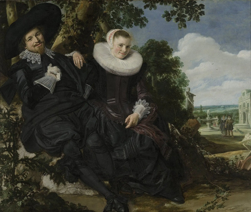 Retrato de matrimonio probable de Isaac Massa y Beatrix van der Laen - Frans Hals