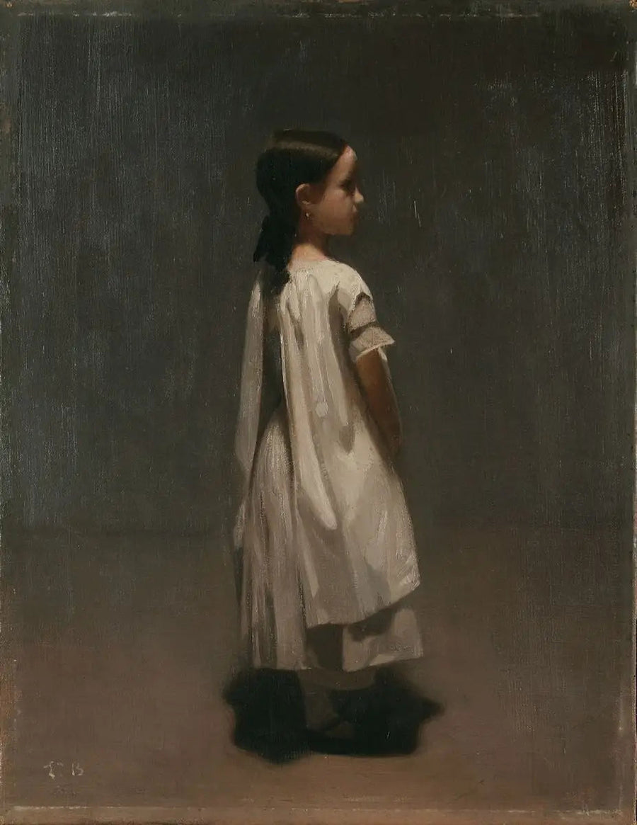 Retrato de Marie Bonnat, la hermana del artista - Léon Bonnat