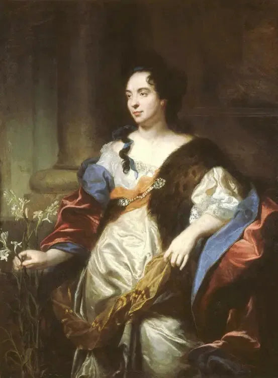 Retrato de Marie Cadenne, esposa del escultor Desjardins - Hyacinthe Rigaud