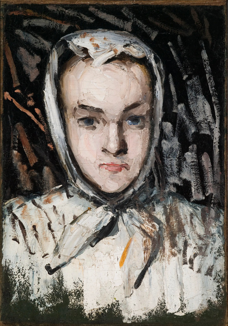 Retrato de Marie Cézanne, hermana del artista - Paul Cézanne