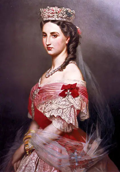 Retrato de Marie-Charlotte de Bélgica, emperatriz de México - Franz Xaver Winterhalter