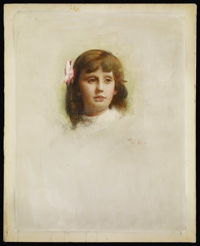 Portrait de Marie-Charlotte Madier-Trélat enfant - Léon Bonnat - Alpha Reproduction