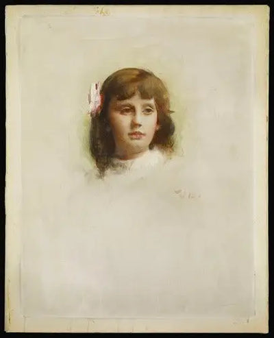 Portrait de Marie-Charlotte Madier-Trélat enfant - Léon Bonnat - Alpha Reproduction