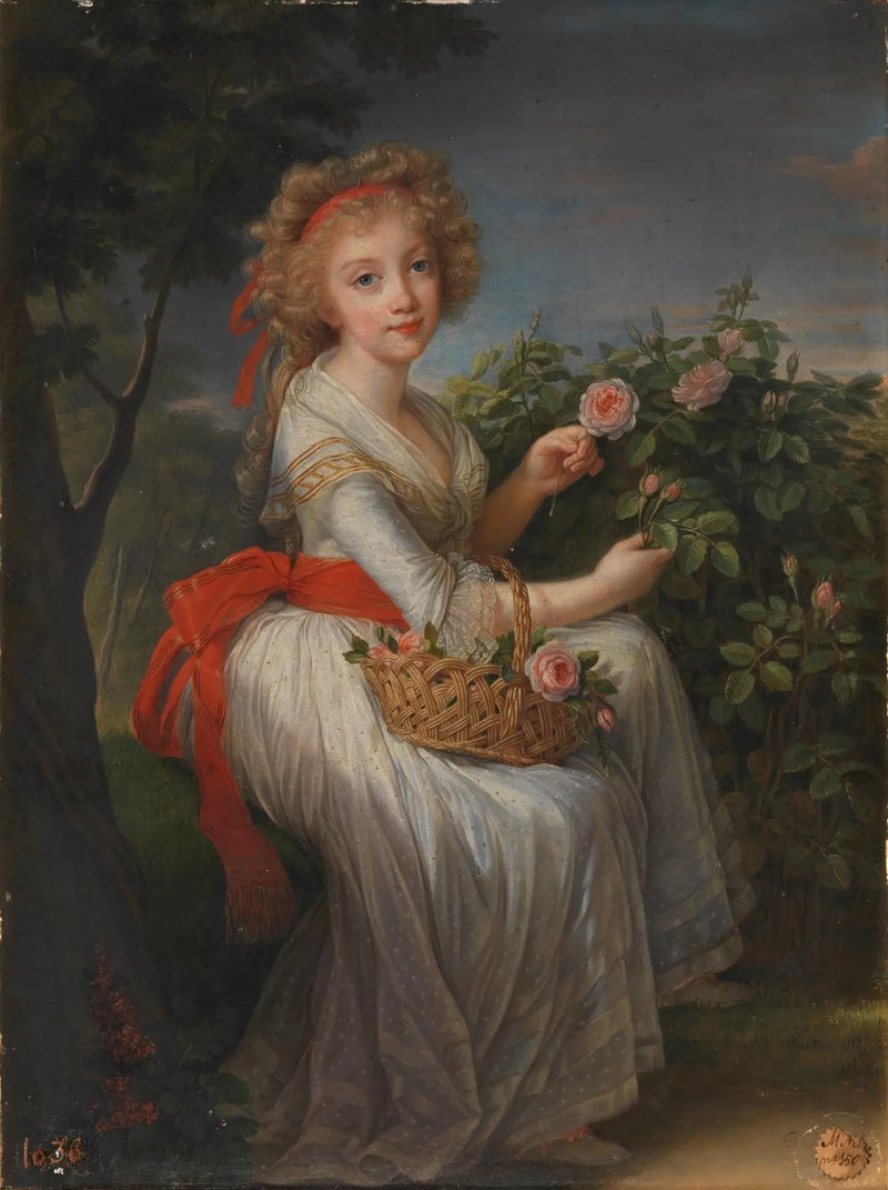 Retrato de María Cristina de Nápoles y Sicilia - Élisabeth Vigée Le Brun