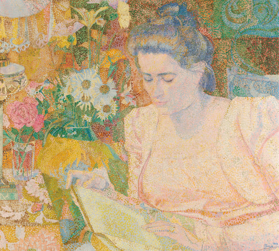 Portrait de Marie Jeanette de Lange - Jan Toorop image 1 tableau peint à l’huile sur toile