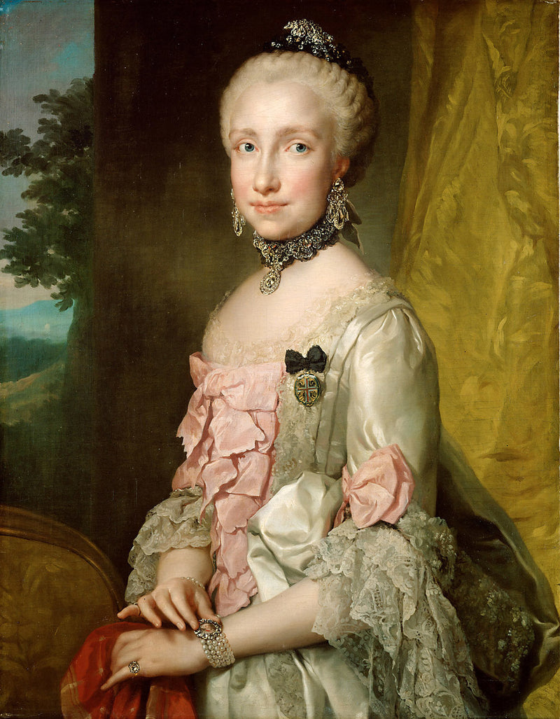 Retrato de María Luisa de España - Anton Raphael Mengs