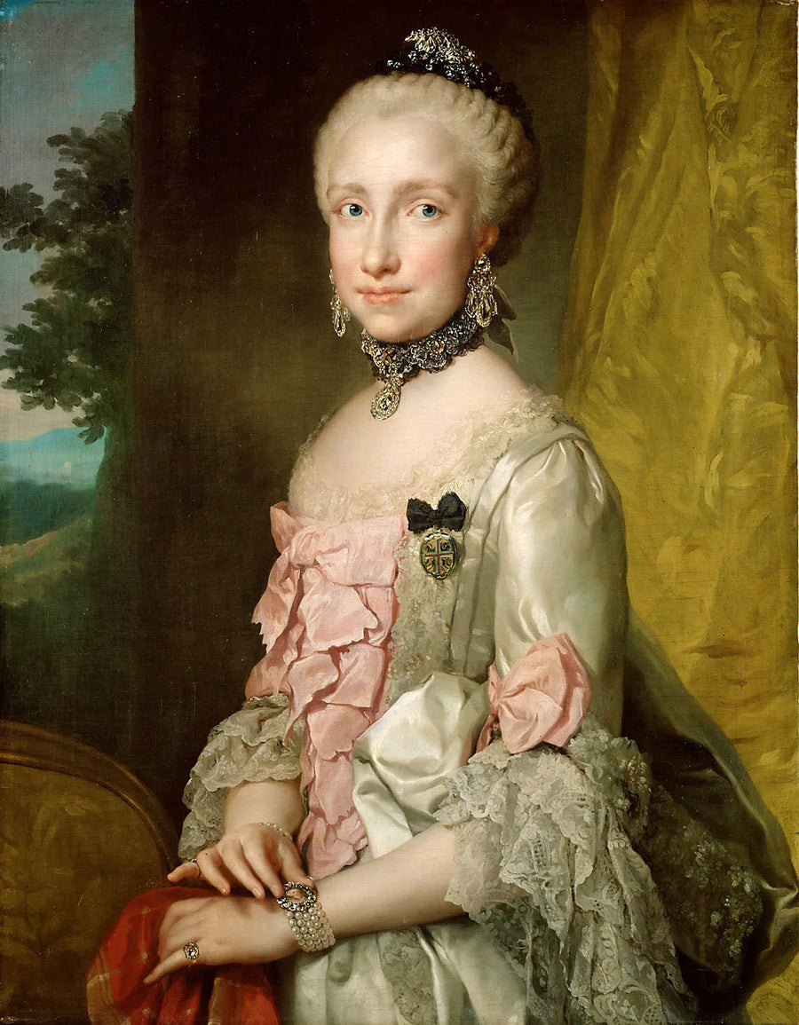 Retrato de María Luisa de España - Anton Raphael Mengs