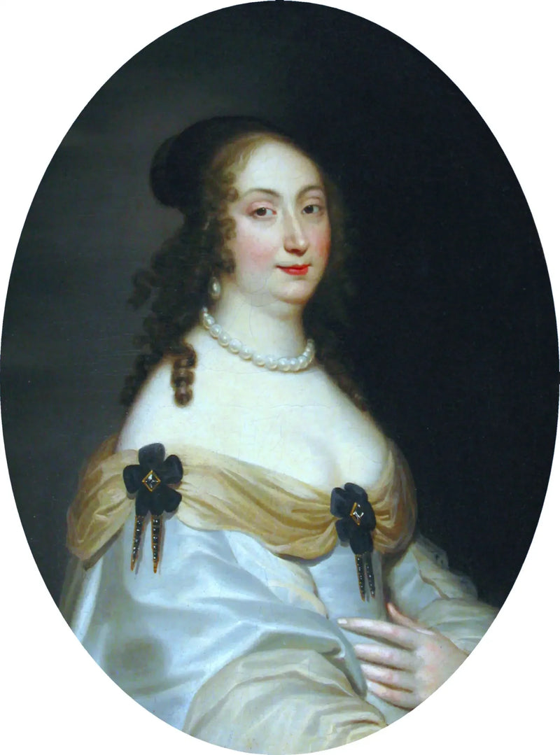 Retrato de Marie-Louise de Gonzaga (detalle). - Juste d'Egmont