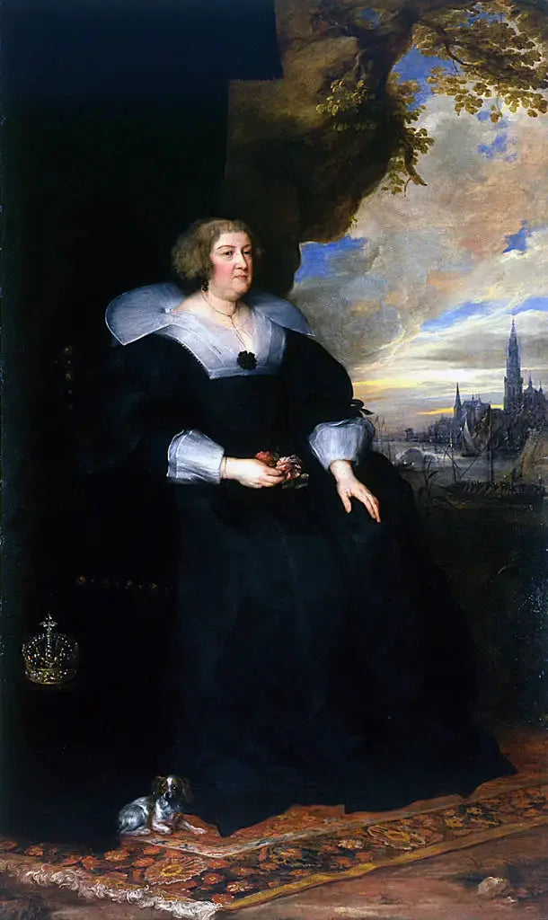 Retrato de María de Médici - Antoine van Dyck
