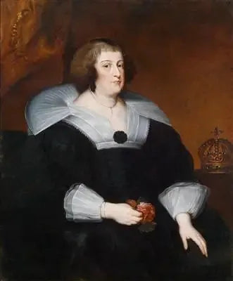 Retrato de María de Médici de Francia, reina madre (1575-1642) - Antoine van Dyck