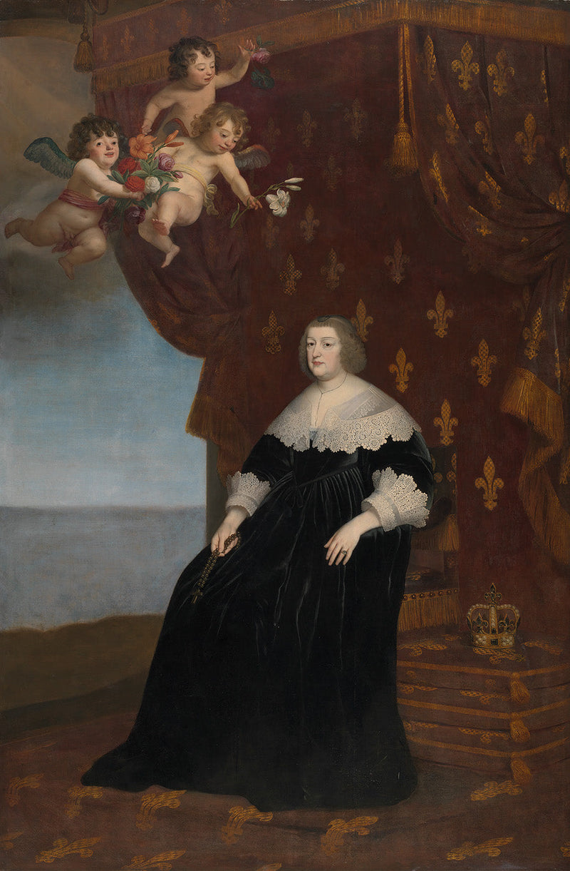 Retrato de María de Médici - Gerrit van Honthorst