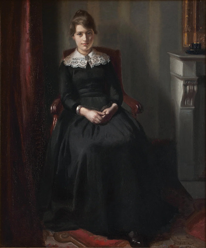 Retrato de Marie Triepcke - Michael Peter Ancher