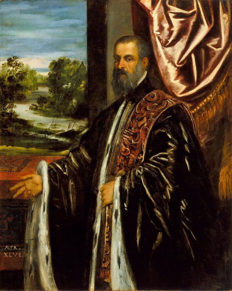 Retrato de Marino Grimani - Jacopo Tintoretto