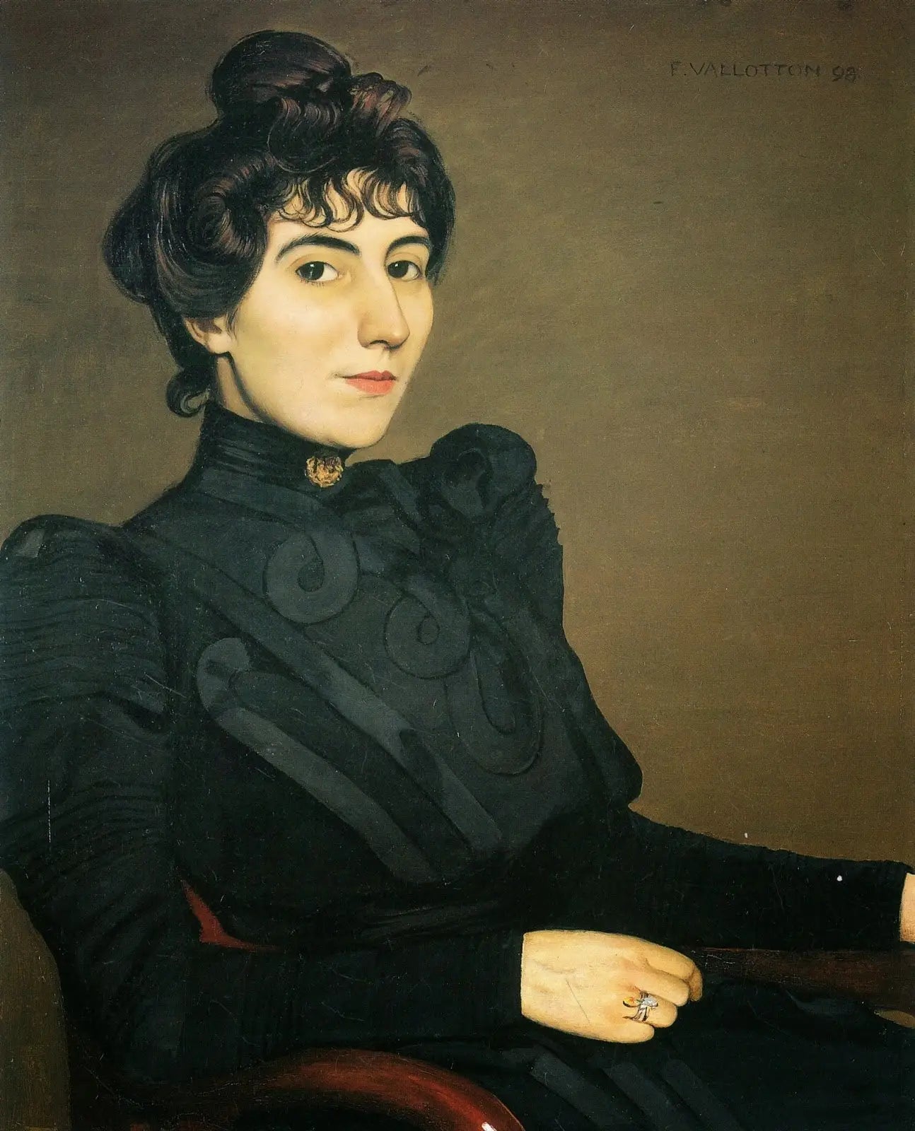Portrait de Marthe Mellot - Félix Vallotton image 1 tableau peint à l’huile sur toile