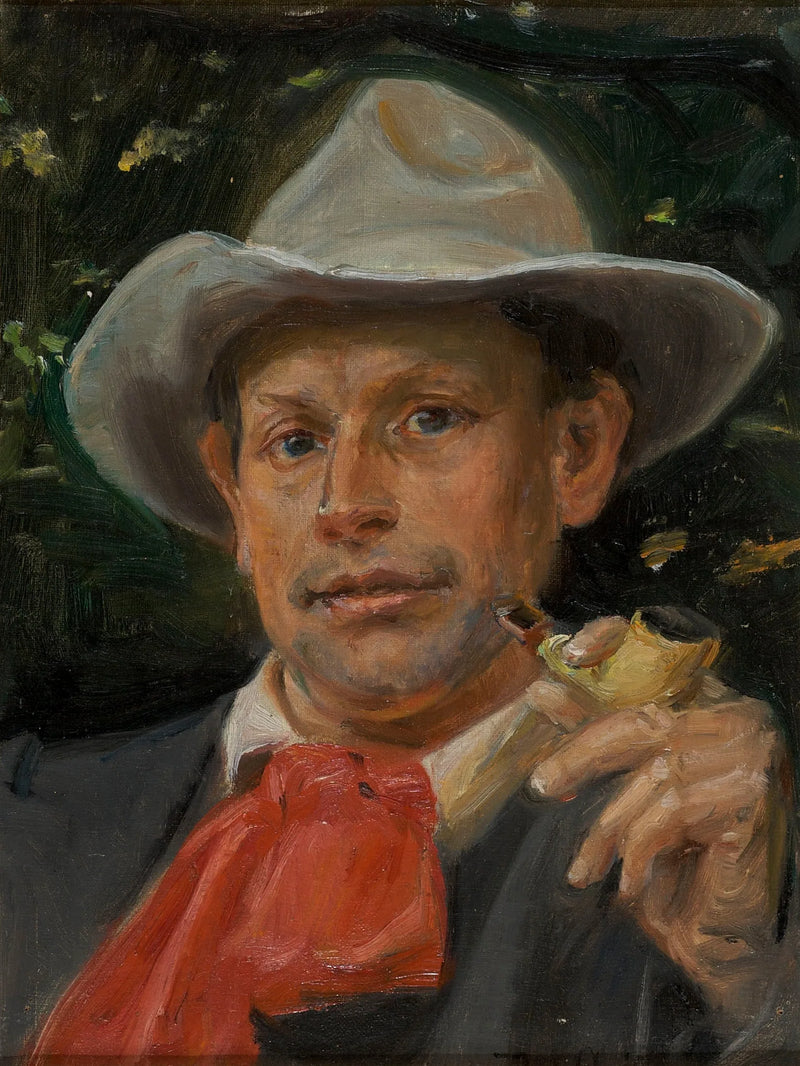 Retrato de Martin Andersen Nexe - Michael Peter Ancher