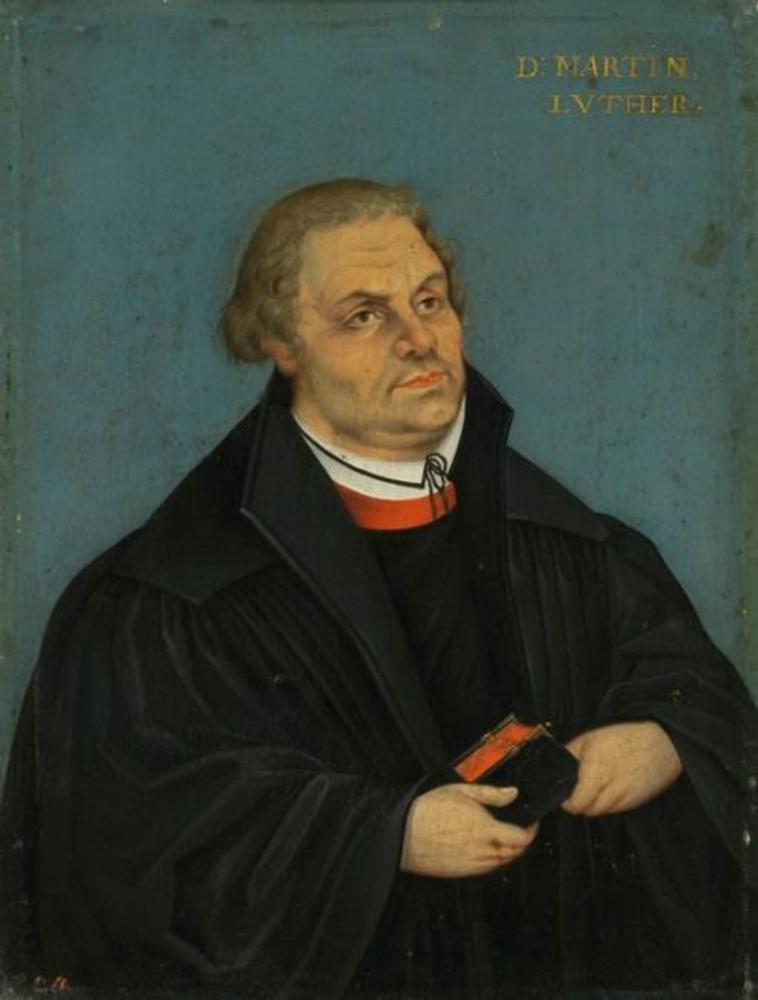 Retrato de Martín Lutero (1565 - 1566) - Lucas Cranach el Viejo