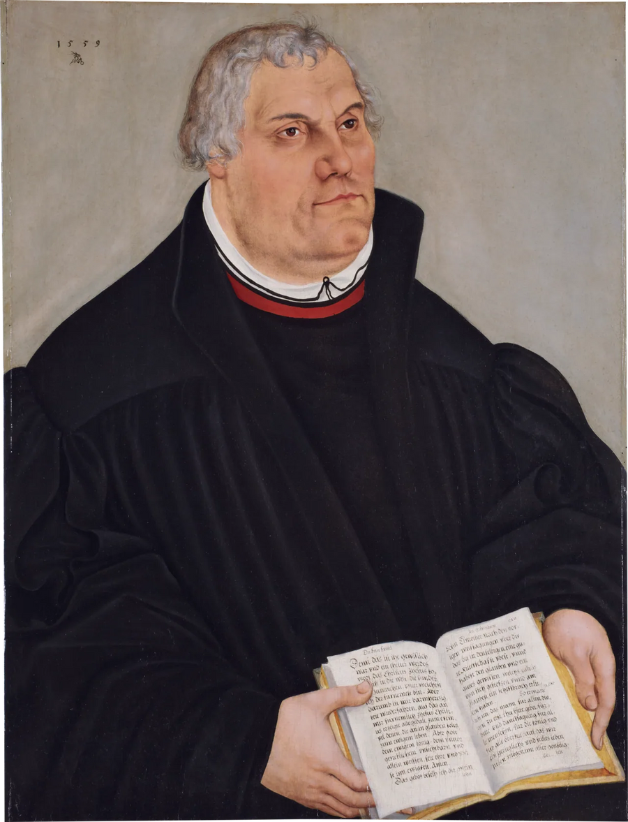 Retrato de Martín Lutero - Lucas Cranach el Viejo