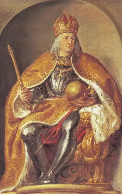 Retrato de Maximiliano I, emperador del Sacro Imperio Romano Germánico (1459-1519) (Pompa Introitus Ferdinandi), 1634-1635 - Peter Paul Rubens