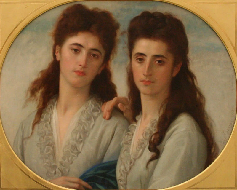 Retrato de mis señoritas Sophie y Berthe Cabanel - Alexandre Cabanel