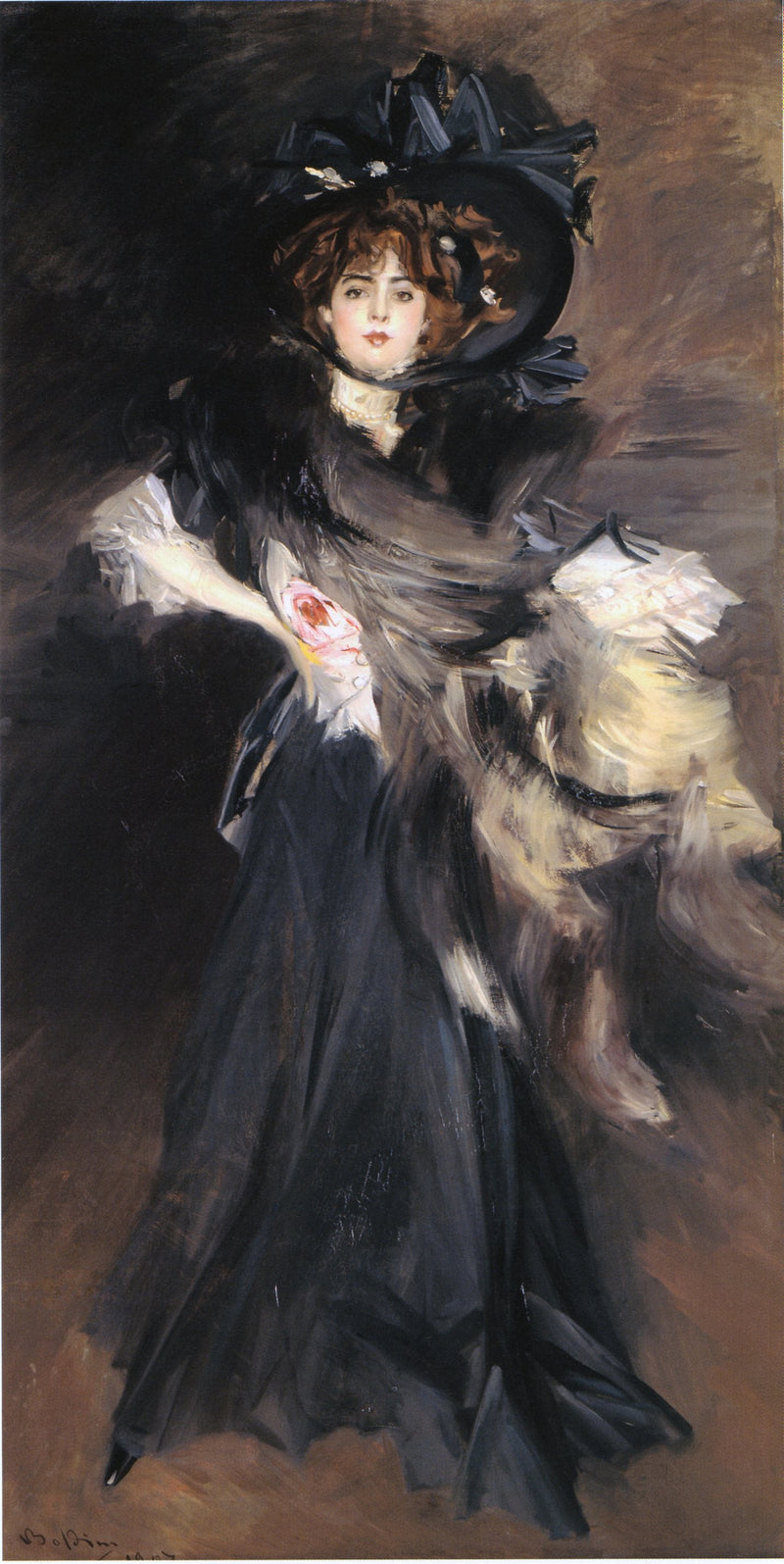 Retrato de la señorita Lantelme - Giovanni Boldini
