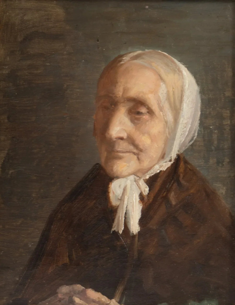 Retrato de la señora Ane Hedvig Br��ndum. -Michael Peter Ancher