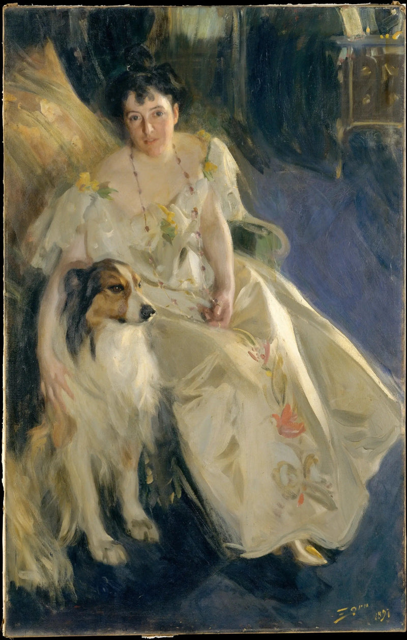 Retrato de la Sra. Bacon - Anders Zorn
