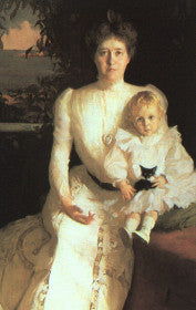 Retrato de la Sra. Benjamin Thaw y de su hijo - Frank Weston Benson