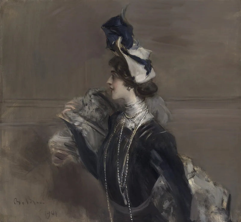 Retrato de la Sra. Lina Cavalieri - Giovanni Boldini