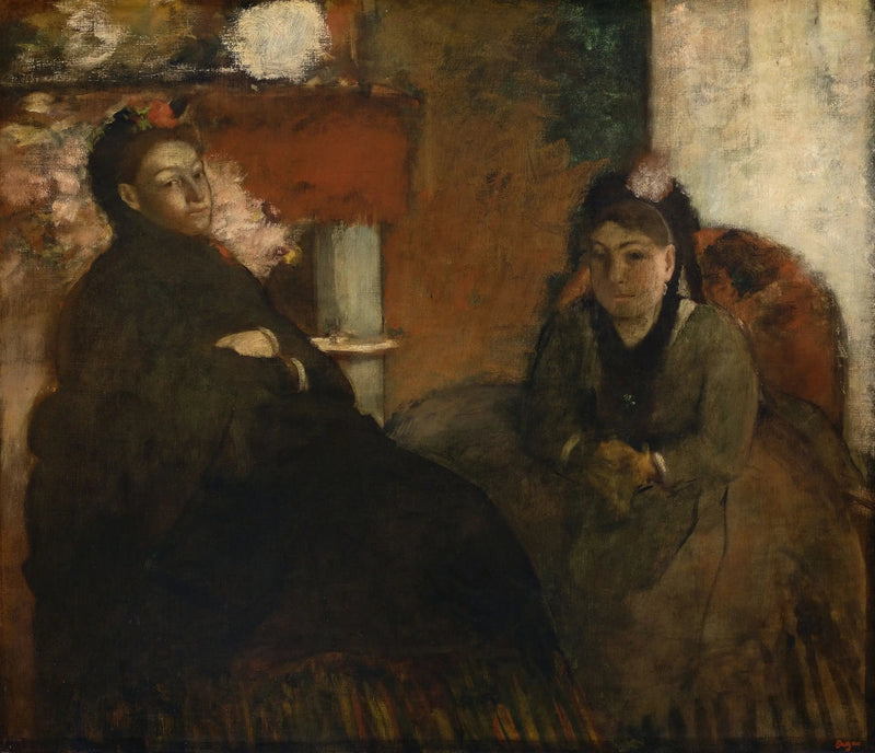 Retrato de Mme Lisle y Mme Loubens - Edgar Degas