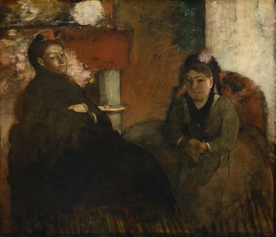Retrato de Mme Lisle y Mme Loubens - Edgar Degas