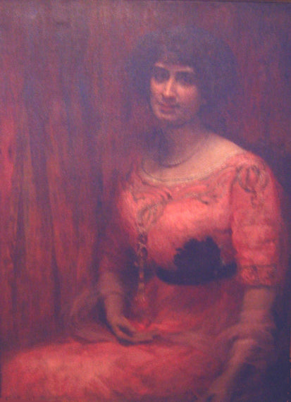 Portrait de Mme Marthe Weil - Eliseu Visconti image 1 copie de tableau peinte à la main
