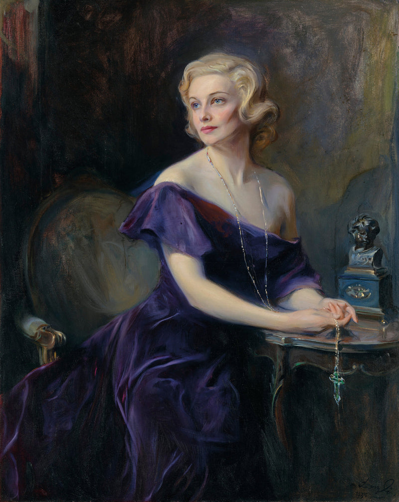 Retrato de la señora Philip Astley, de soltera Madeleine Carroll - Philip de Laszlo