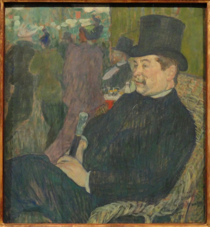 Retrato del Señor Delaporte en el Jardín de París - Henri de Toulouse-Lautrec