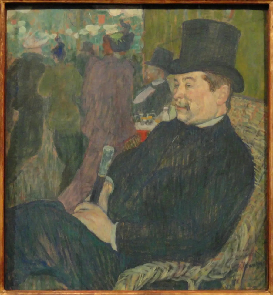 Retrato del Señor Delaporte en el Jardín de París - Henri de Toulouse-Lautrec