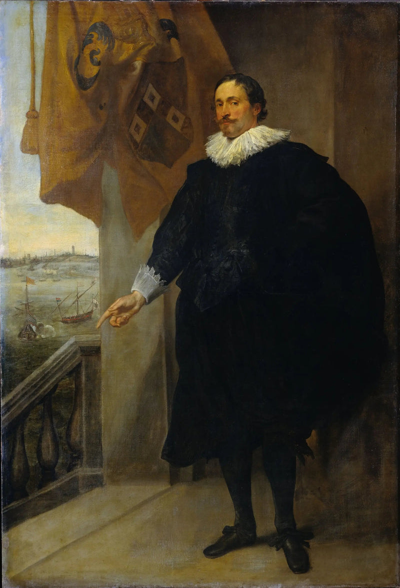 Retrato de Nicolas van der Borght. Comerciante de Amberes - Antoine van Dyck