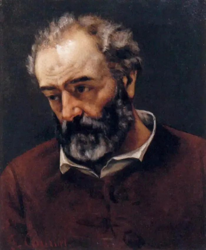 Retrato de Paul Chenavard - Gustave Courbet