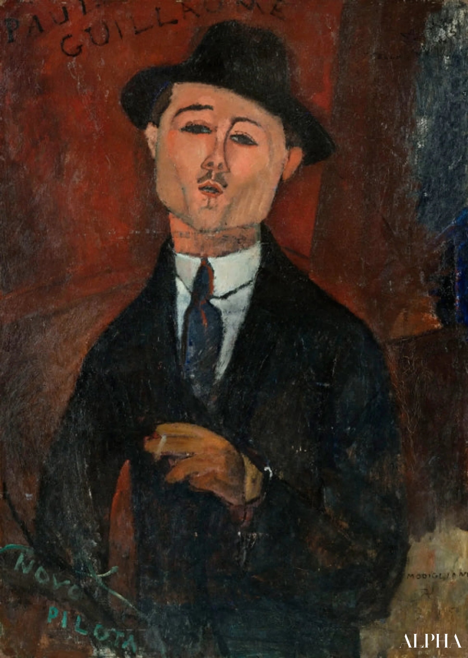 Portrait de Paul Guillaume - Amedeo Modigliani - Reproductions de tableaux et peintures haut de gamme