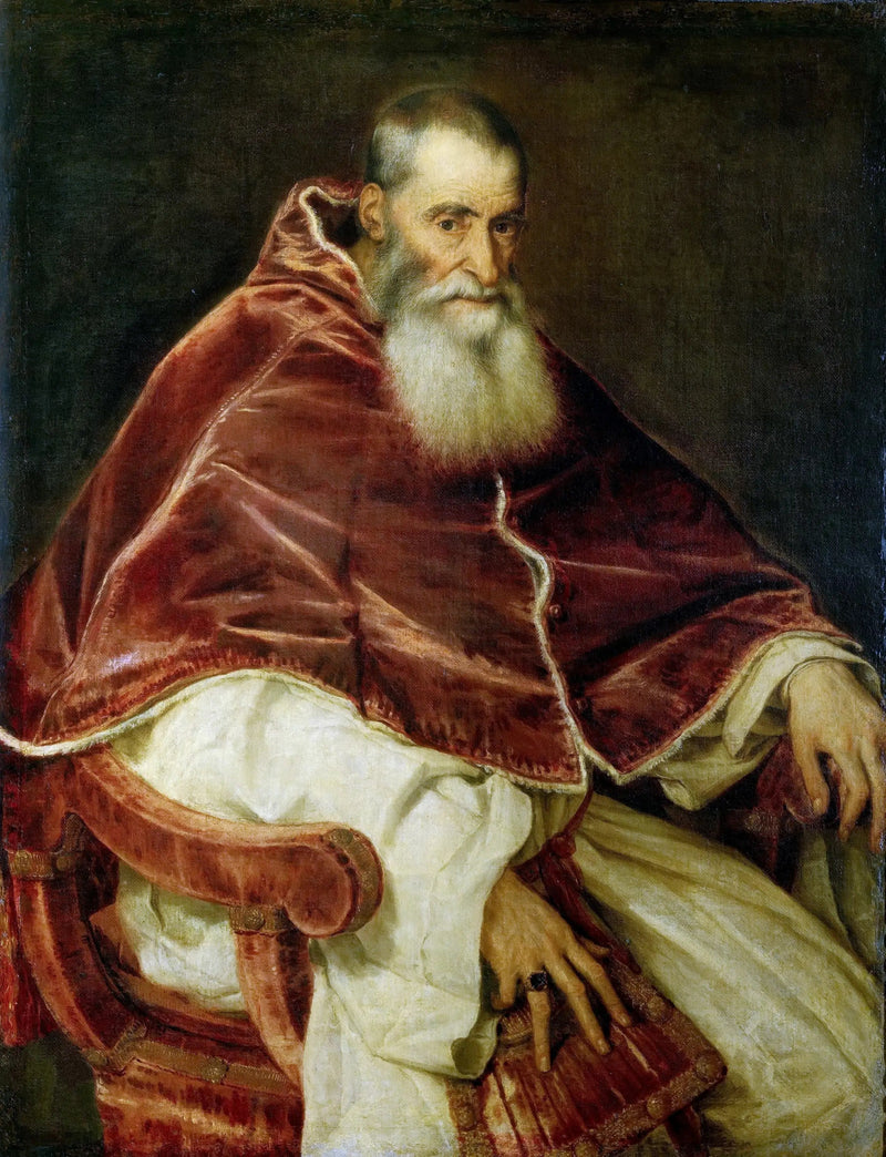 Retrato de Pablo III - Tiziano