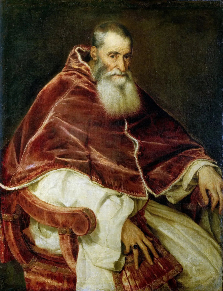 Retrato de Pablo III - Tiziano