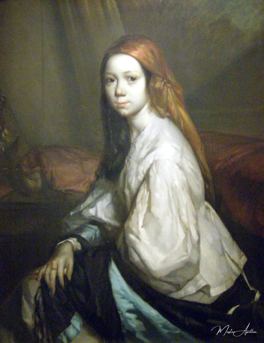 Portrait de Pauline Ono en déshabillé - Jean-François Millet - Reproductions de tableaux et peintures haut de gamme