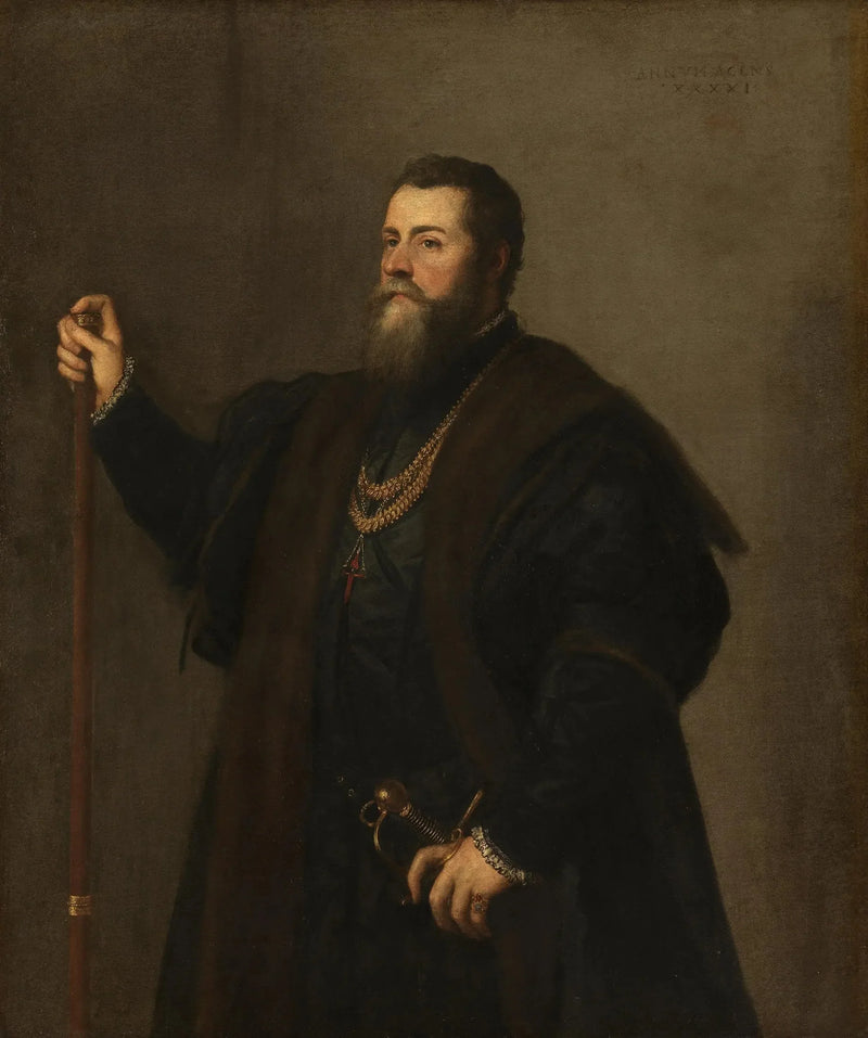 Retrato de Pedro Álvarez de Toledo - Tiziano